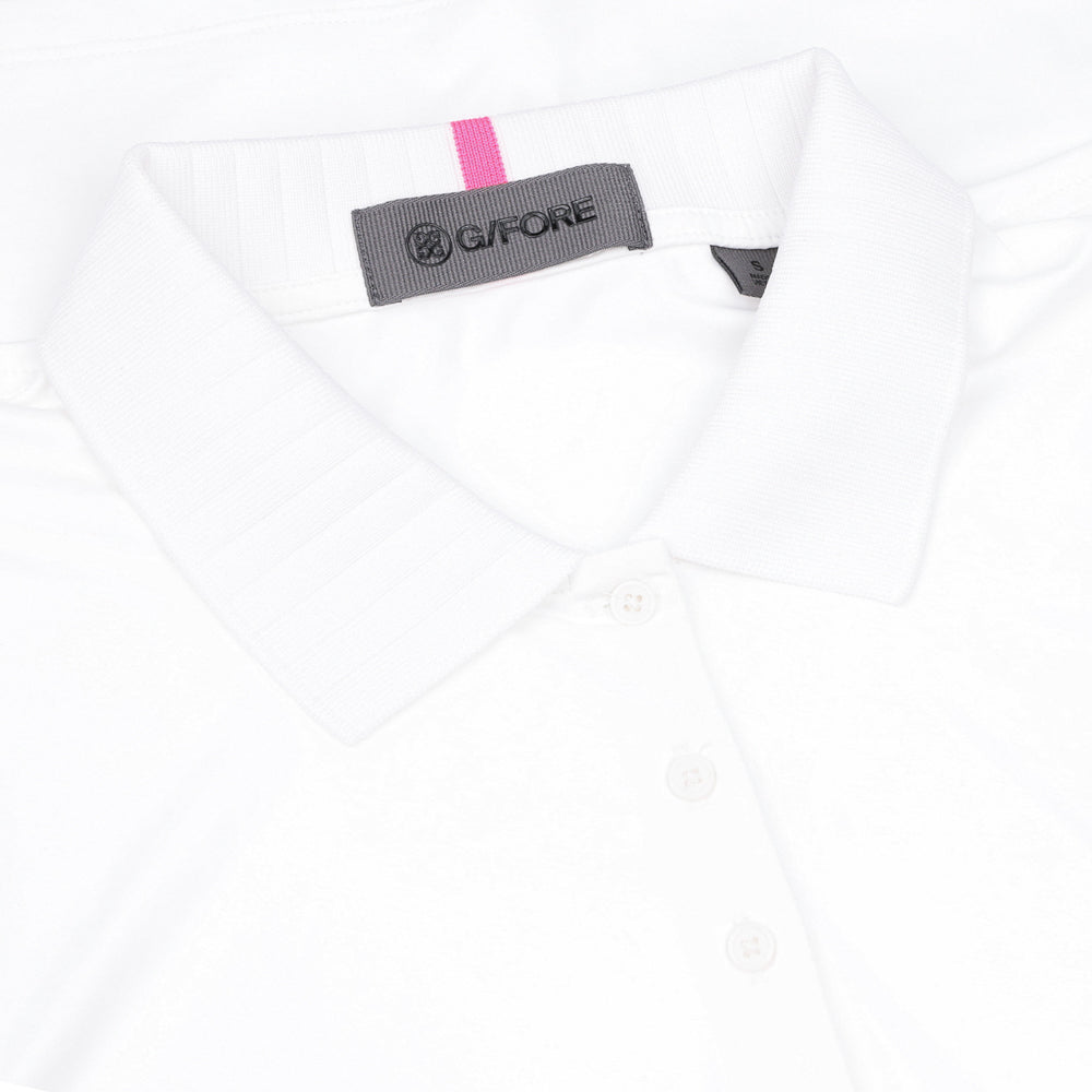 Women's Pleated Collar Silky Tech Nylon Sleeveless Polo