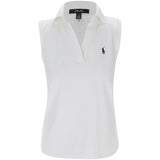 Women's Sleeveless Air Tech Pique Scallop Placket Tailored Fit Polo - Fairway Styles