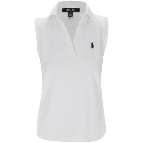 Women's Sleeveless Air Tech Pique Scallop Placket Tailored Fit Polo - Fairway Styles