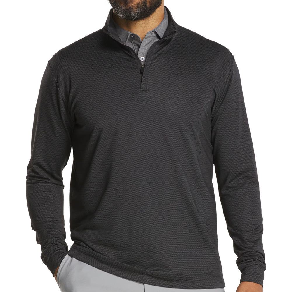 Tonal Deco Diamond 1/4 Zip Pullover