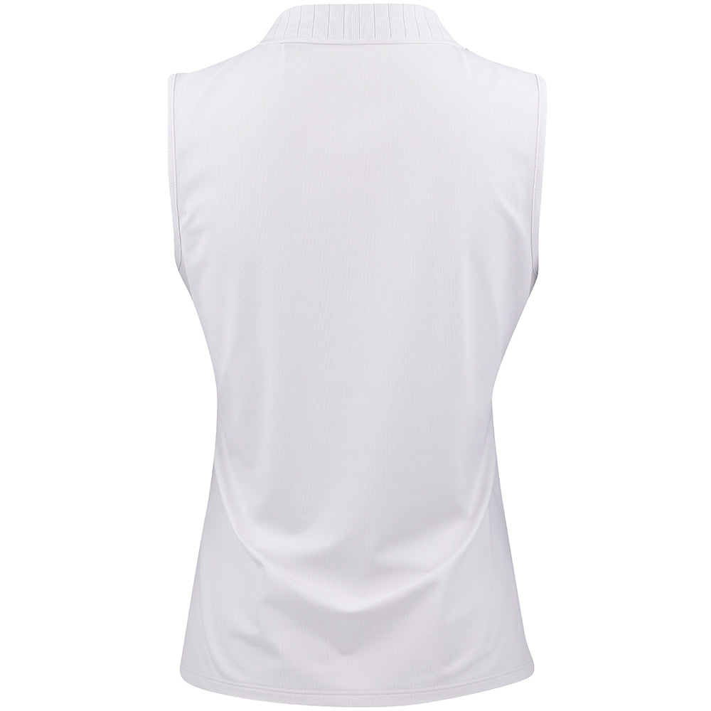 Women's Ribbed Tech Nylon Sleeveless Polo