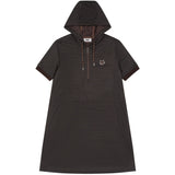 Women's All-Over WAAC Jersey Short Sleeve Hooded Dress