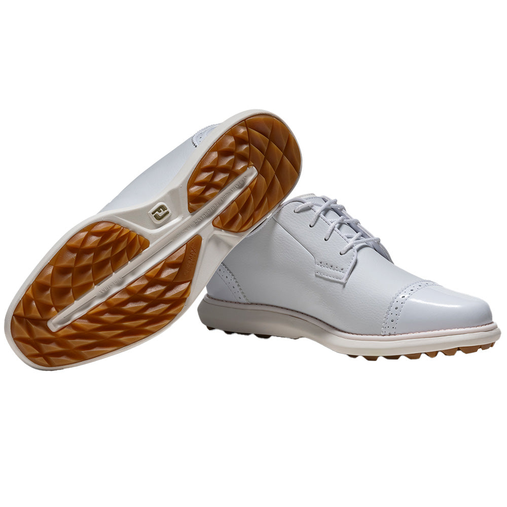 Women's Traditional Cap Toe Spikeless Golf Shoes