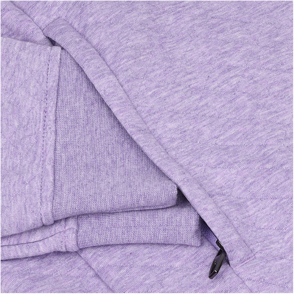 Quilted Double Knit 1/2 Zip Pullover