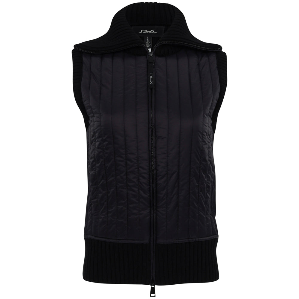 Women's Hybrid Quilted-Panel Wool Vest