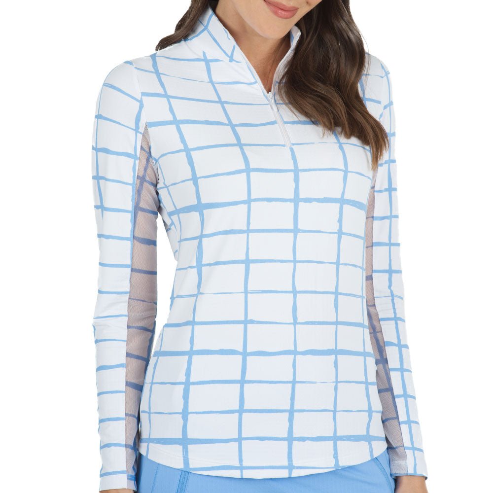 Women's Cordova Print Long Sleeve Mock Neck Top