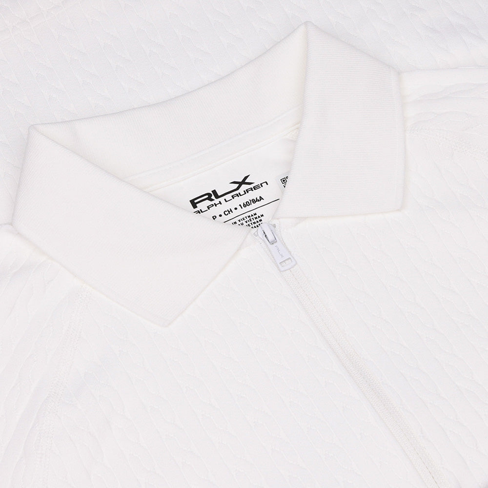 Women's Cable Long Sleeve 1/4 Zip Polo