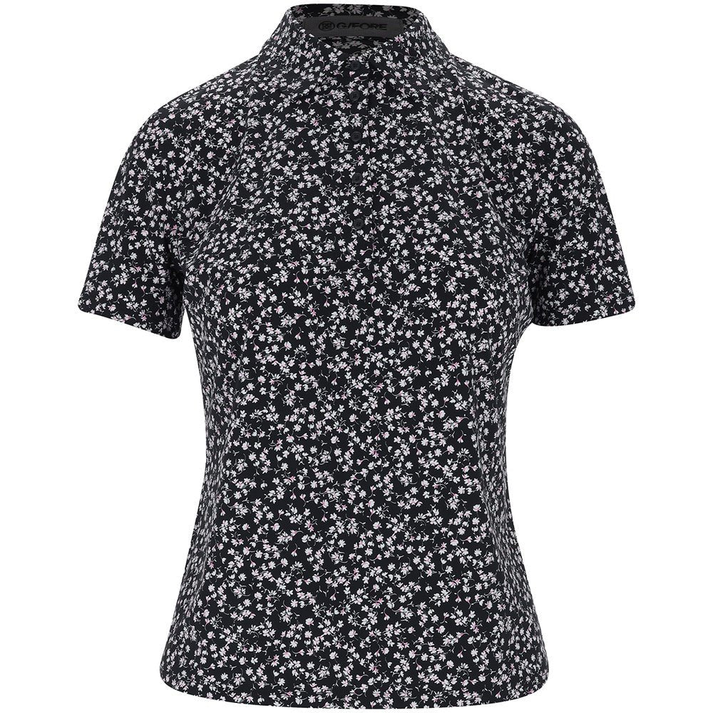 Women's Ditsy Floral Silky Tech Nylon Polo - Fairway Styles