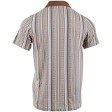 The Weekender Polo - Cream Stripe Print