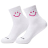 Juniors' Pink Smiley Socks