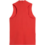 Women's Nylon Sport Sleeveless Mock Neck Top