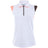 Women's Color Block Print Sleeveless Polo - Peach/Chocolate