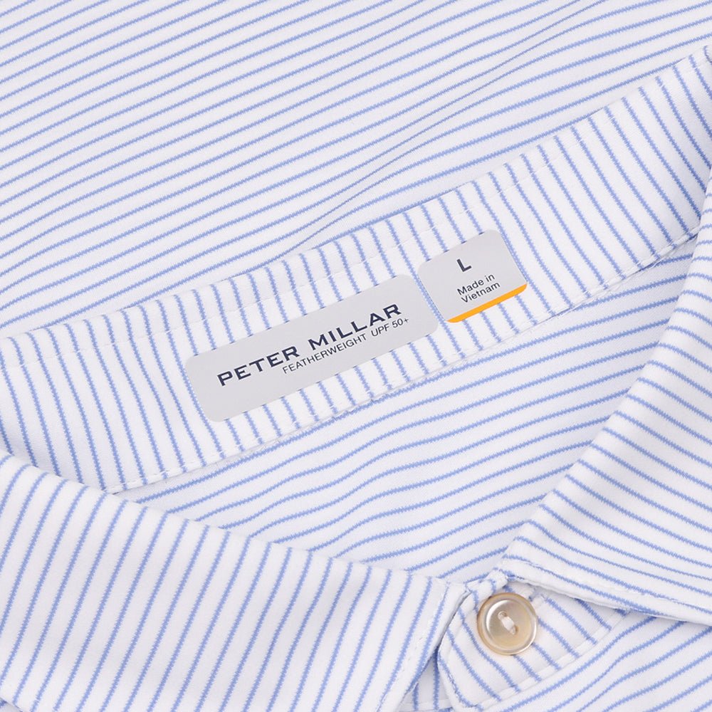 Featherweight Stripe Long Sleeve Polo