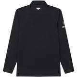 Logo Placket Long Sleeve Polo