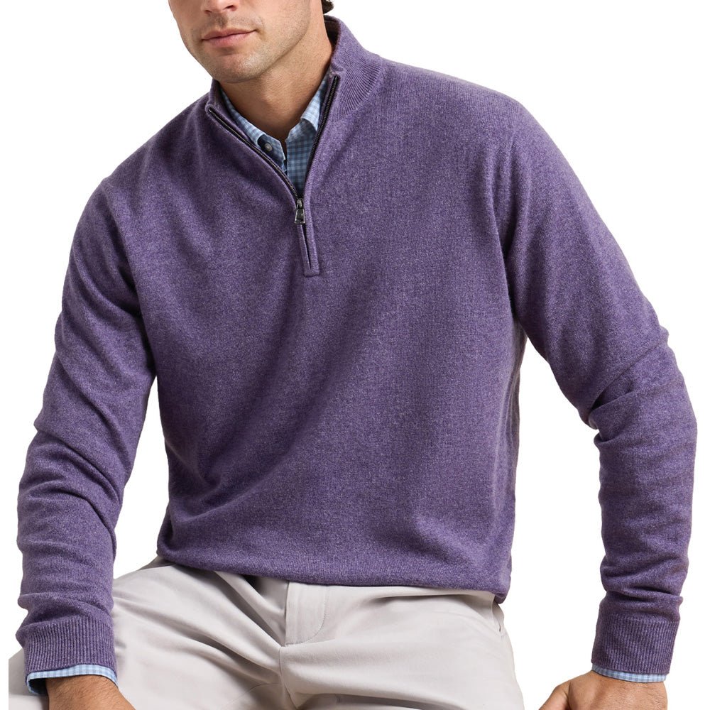 Crown Anniversary Cashmere 1/4 Zip Sweater