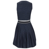 Women's Pleat Sleeveless Dress - Fairway Styles
