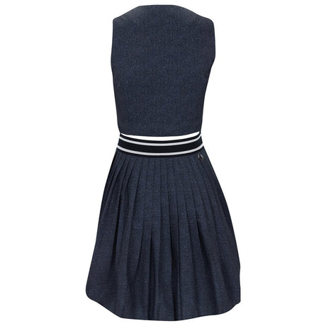 Women's Pleat Sleeveless Dress - Fairway Styles