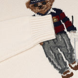 Merino Coolmax Bear Crewneck Sweater
