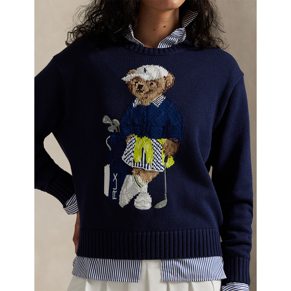 RLX Ralph Lauren Women's Polo Bear Crewneck Sweater Fairway Styles