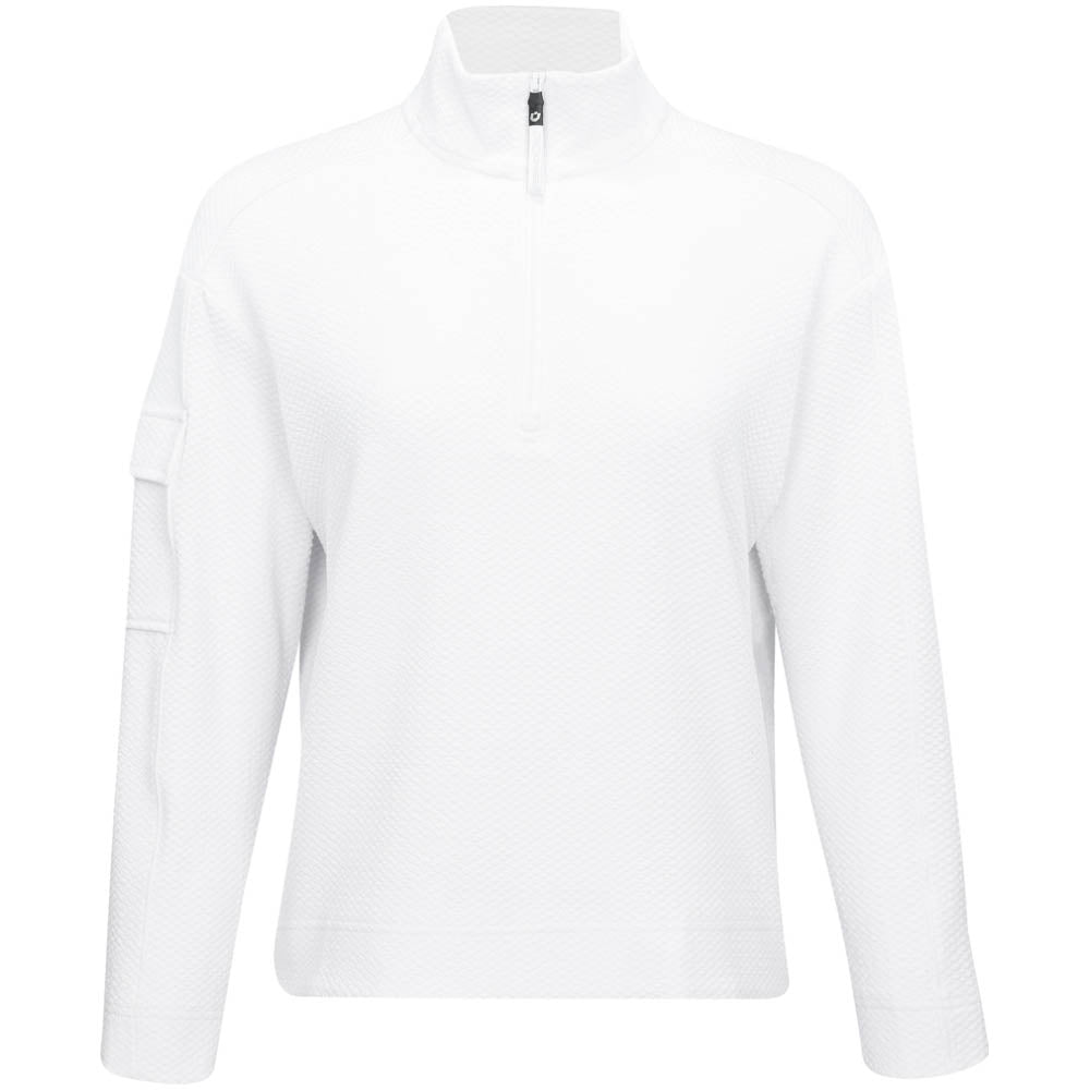 Women's Long Sleeve Mock Neck Top - Popcorn Stitch - Fairway Styles