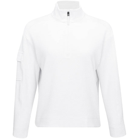 Women's Long Sleeve Mock Neck Top - Popcorn Stitch - Fairway Styles