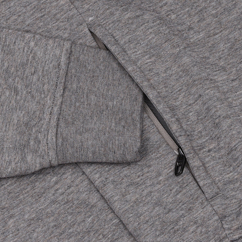 Quilted Double Knit 1/4 Zip Pullover