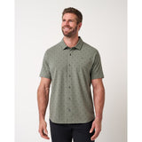 Comfortknit Geo Button-Up Shirt