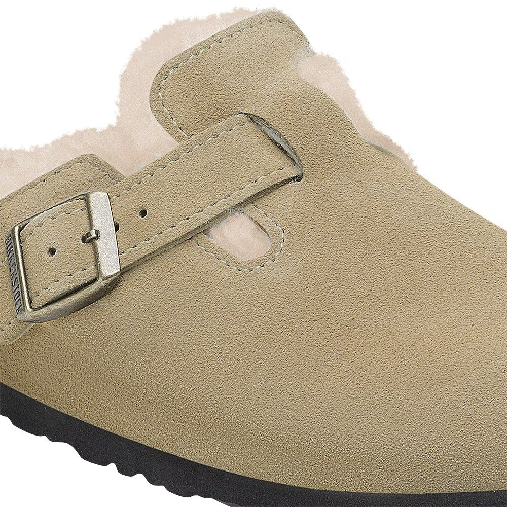 Boston Shearling Sandals - Suede Leather - Fairway Styles