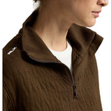 Women's Cable Quilted 1/4 Zip Pullover