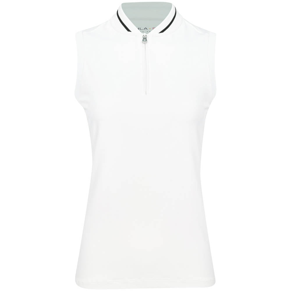 Women's Maddie Sleeveless 1/4 Zip Blade Collar Polo