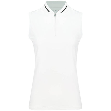 Women's Maddie Sleeveless 1/4 Zip Blade Collar Polo - Fairway Styles