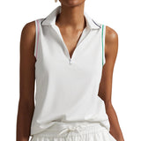 Women's Tailored Fit Sleeveless 1/4 Zip Polo