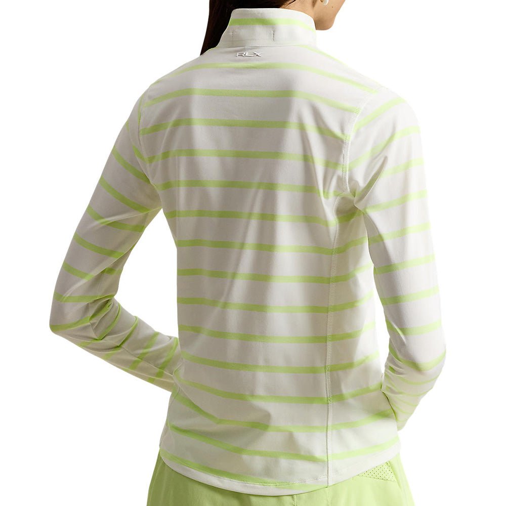 Women's Striped Stretch - Jersey 1/4 Zip Pullover - Fairway Styles