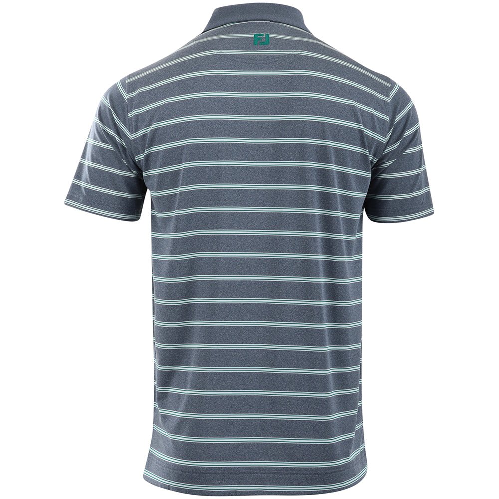 Open Stripe Heather Polo
