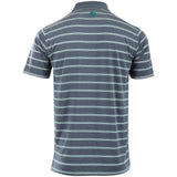 Open Stripe Heather Polo