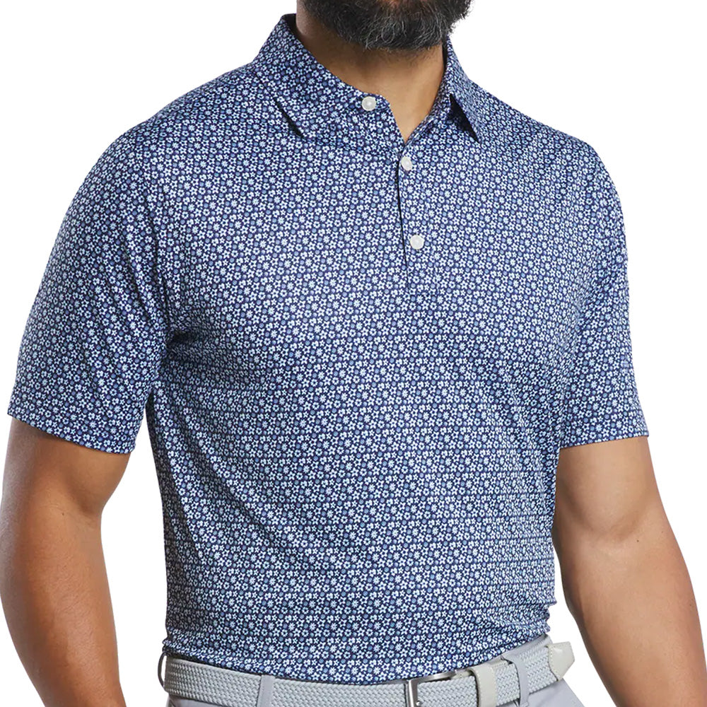 Floral Lisle Polo
