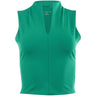 Women's MoveKnit Afterglow Sleeveless Mock Neck Cropped Polo - Fairway Styles