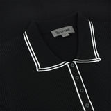 Women's Ribbed Merino Wool Blend Polo Dress