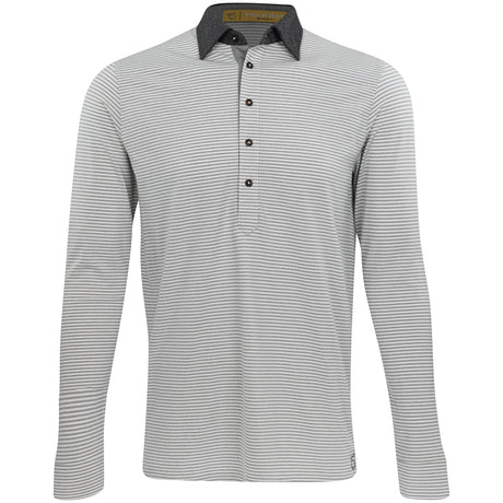 Ford 5 Button Long Sleeve Polo - Fairway Styles
