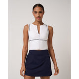 Women's MoveKnit Sunfire Cropped Full Zip Tank Top