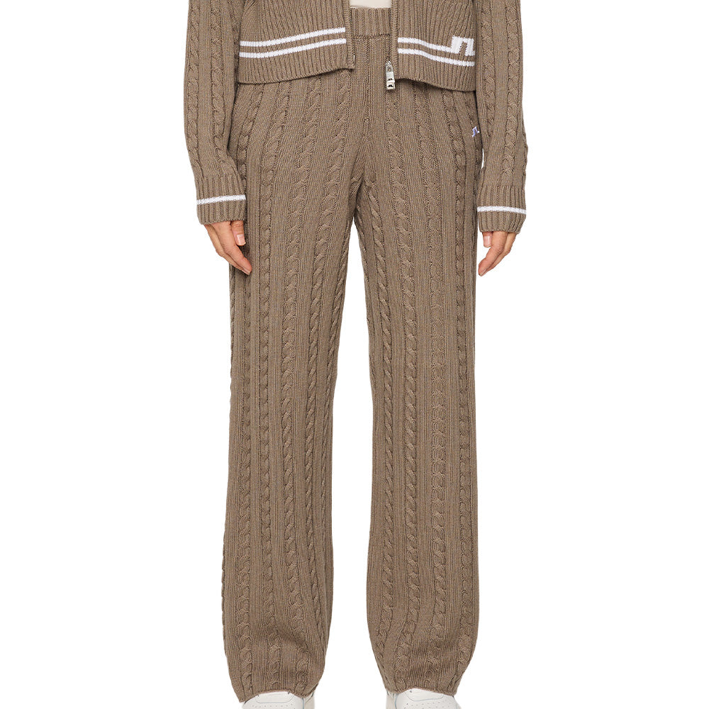 Women's Kiana Cable Knit Wool Pants