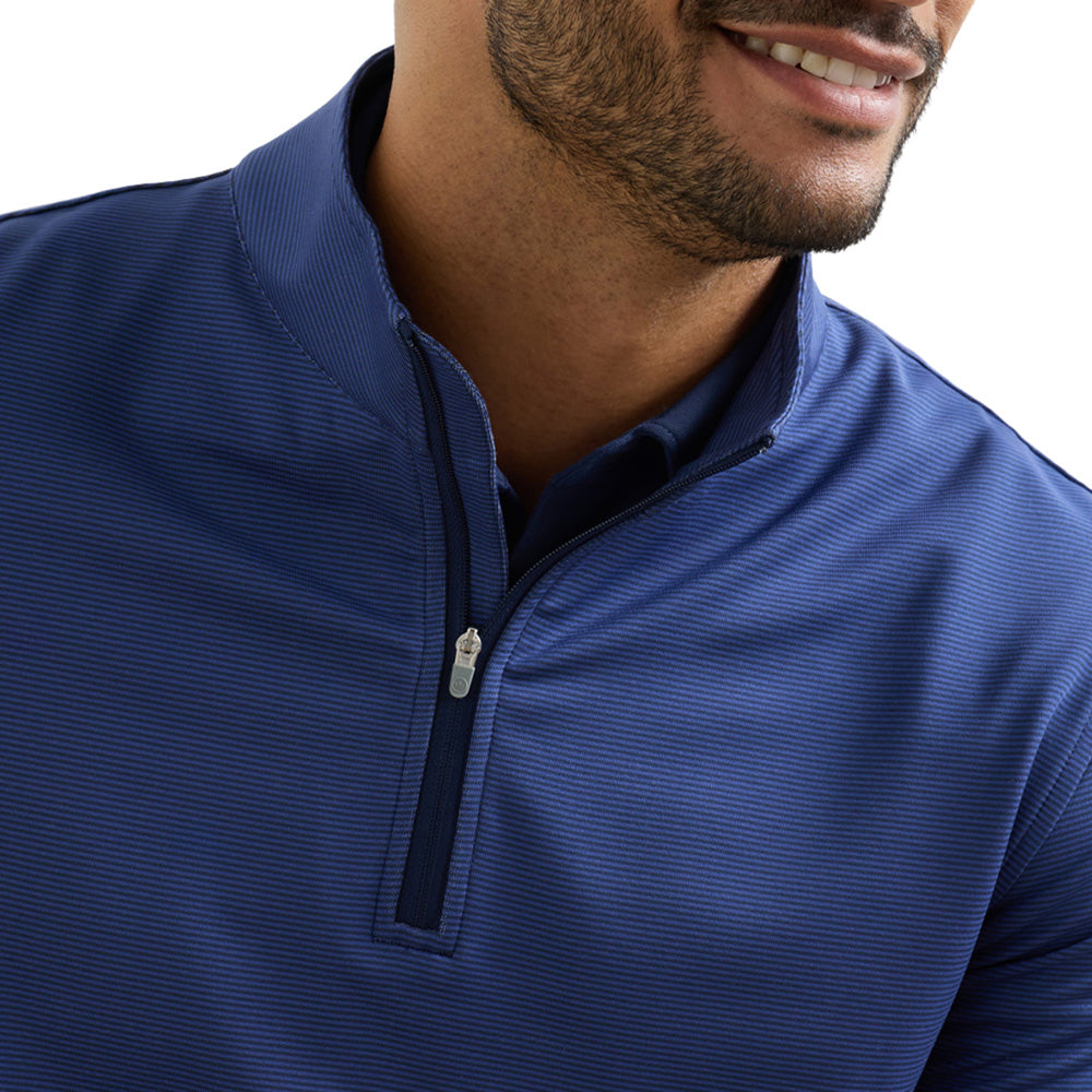 Perth Sugar Stripe Performance 1/4 Zip Pullover