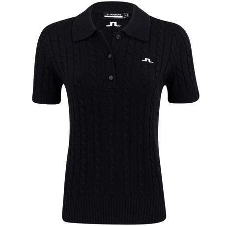 Women's Kinsley Cable Knit Wool Polo