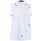 Women's Embroidered Tech Pique Sleeveless Polo