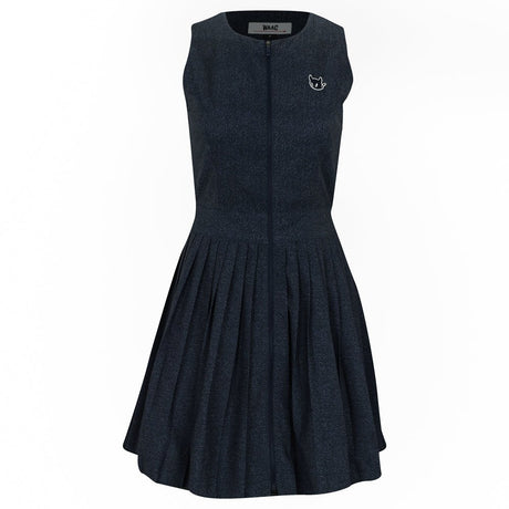 Women's Pleat Sleeveless Dress - Fairway Styles