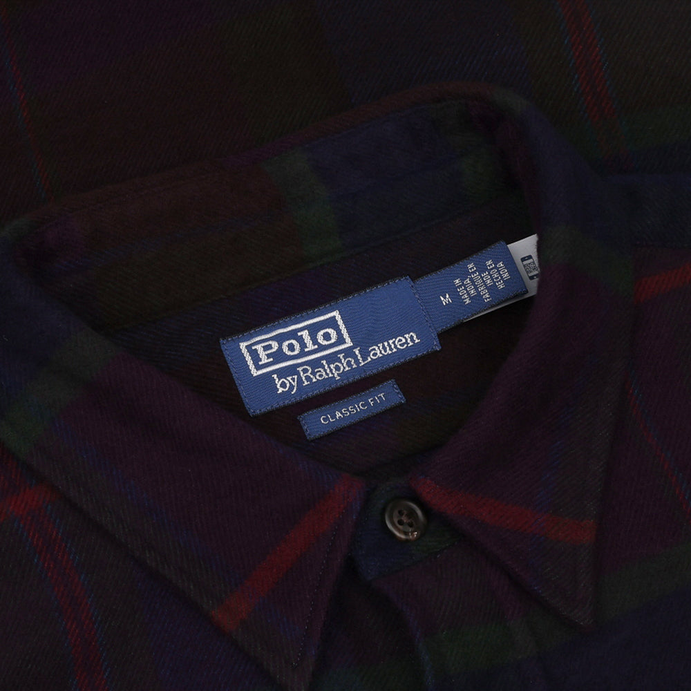 Classic Fit Plaid Twill Long Sleeve Workshirt