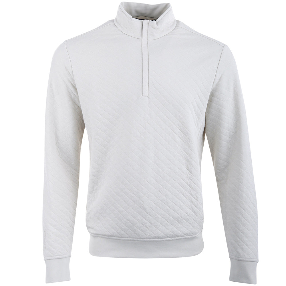 Quilted Double Knit 1/2 Zip Pullover