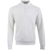 Quilted Double Knit 1/2 Zip Pullover