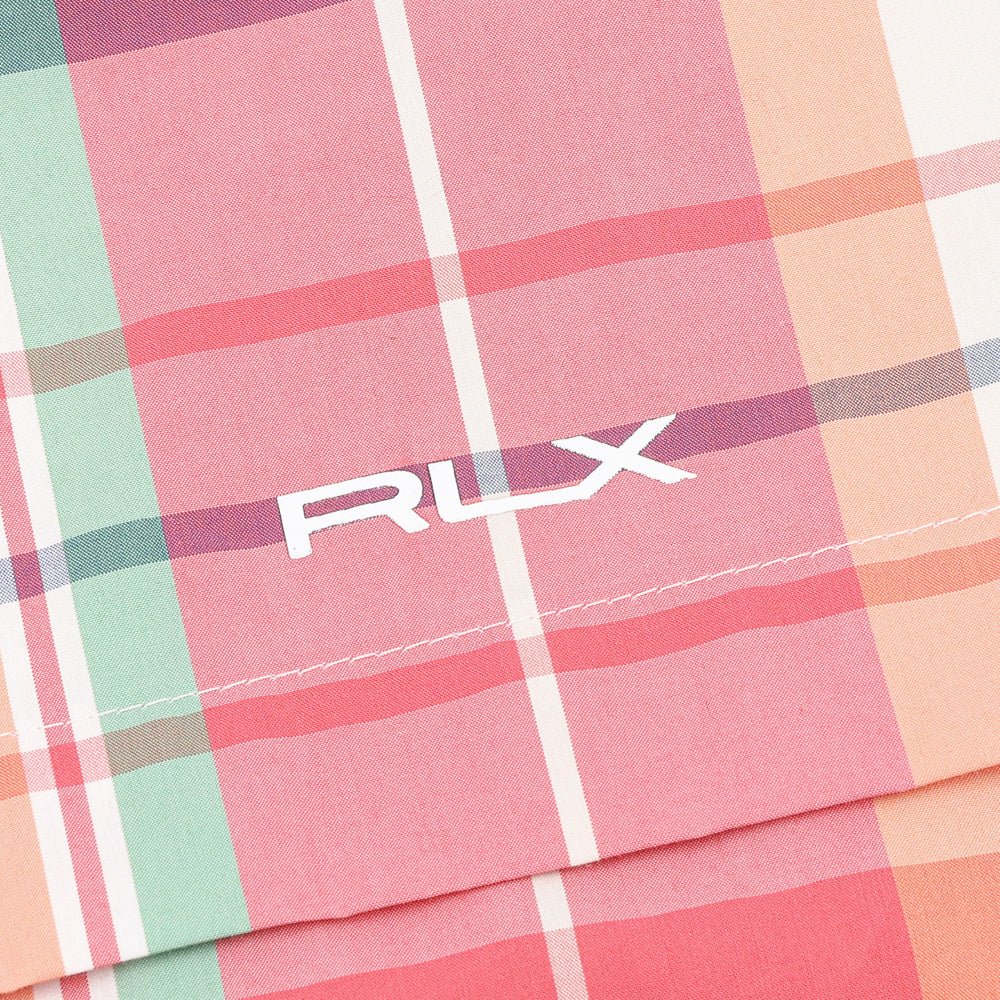 Women's Plaid Packable Hooded Rain Jacket