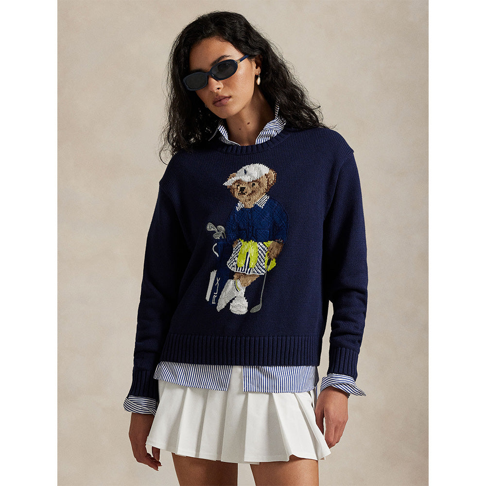 RLX Ralph Lauren Women's Polo Bear Crewneck Sweater Fairway Styles